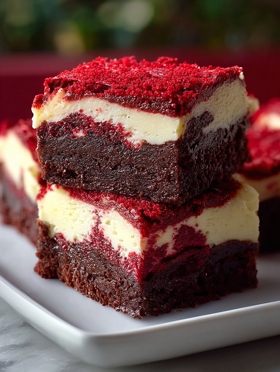 A slice of red velvet cake.