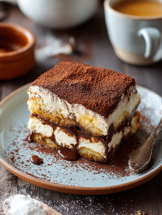 A slice of chocolate cake with whipped cream on a plate.
