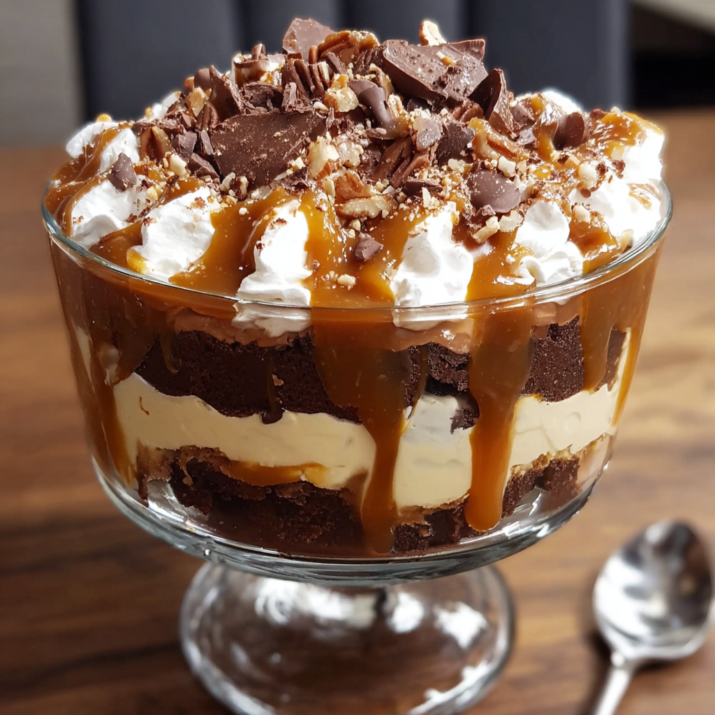 A delicious dessert in a glass bowl.