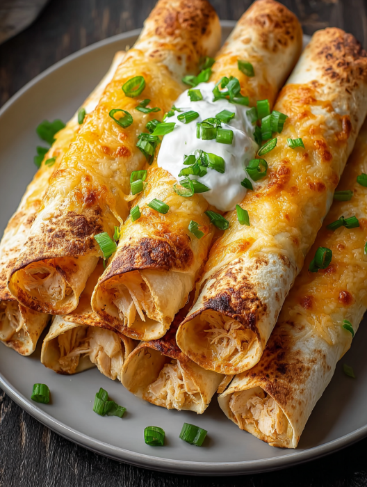 A plate of food with a white sauce on top.