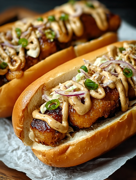 A hot dog with onions and mustard.