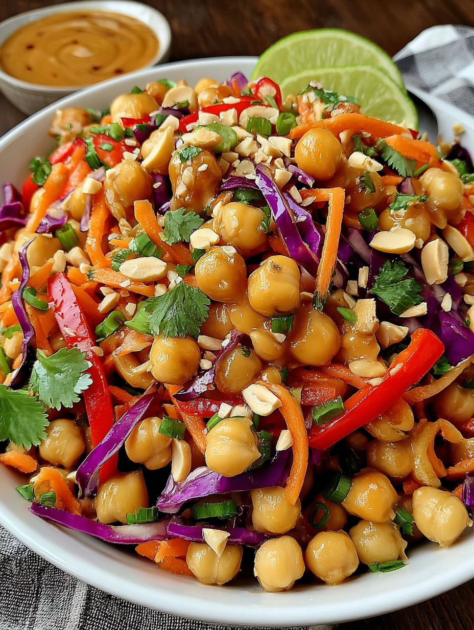 A bowl of food with a variety of vegetables and nuts.