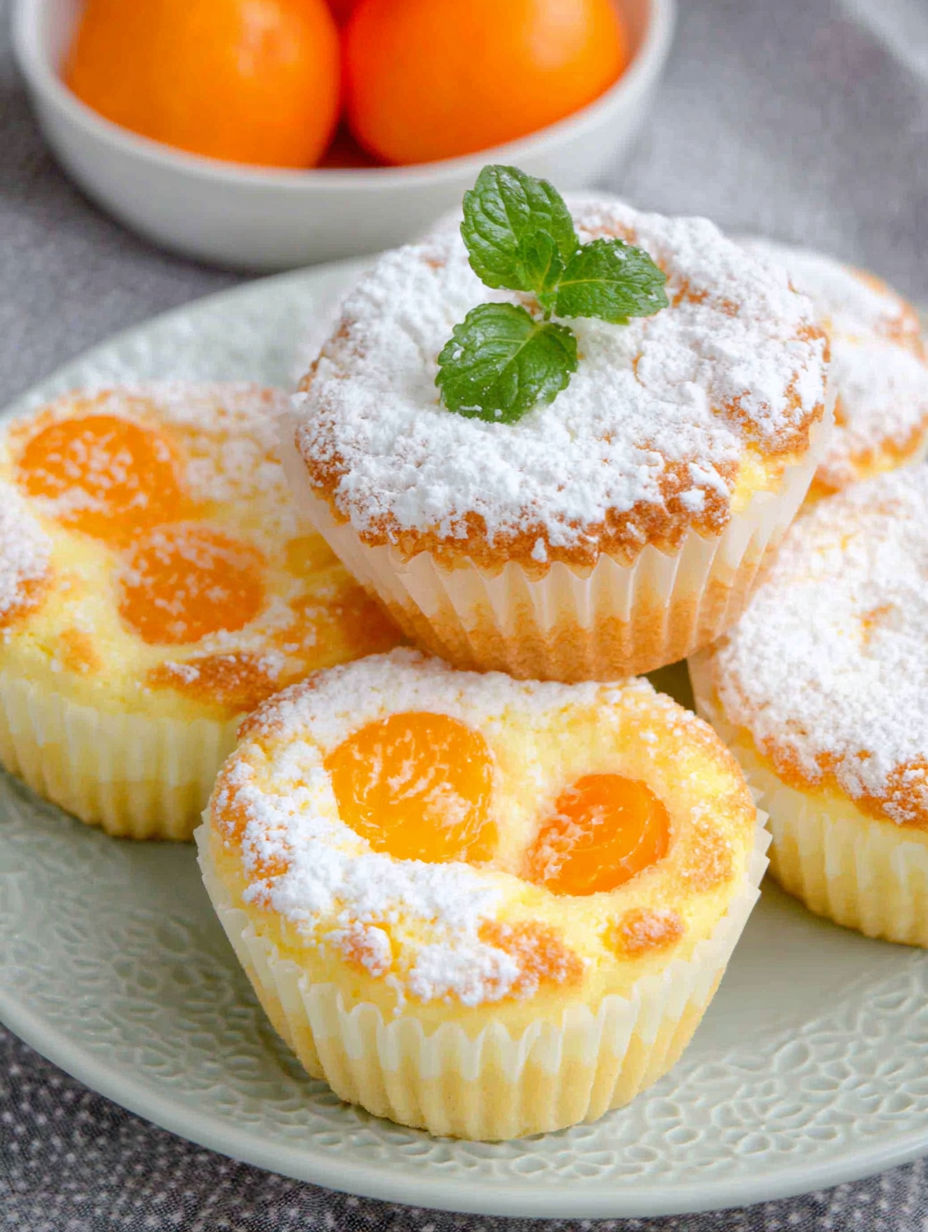 A plate of Käsekuchen-Muffins.