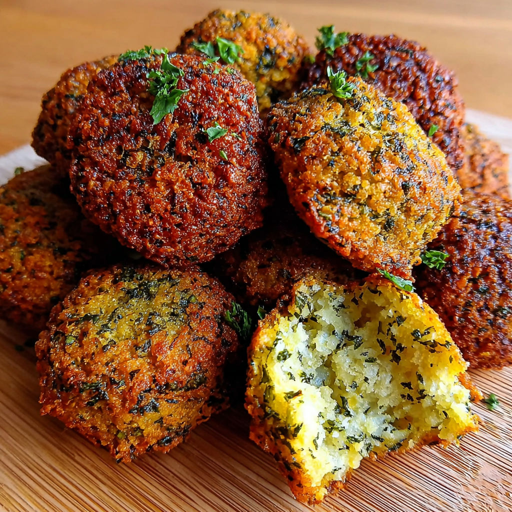 A pile of knusprige Luftfritteuse Falafel in nur 15 Minuten glücklich.