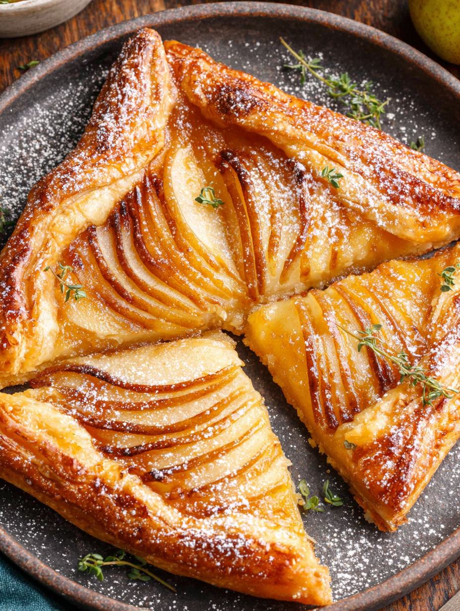 A slice of apple pie on a plate.