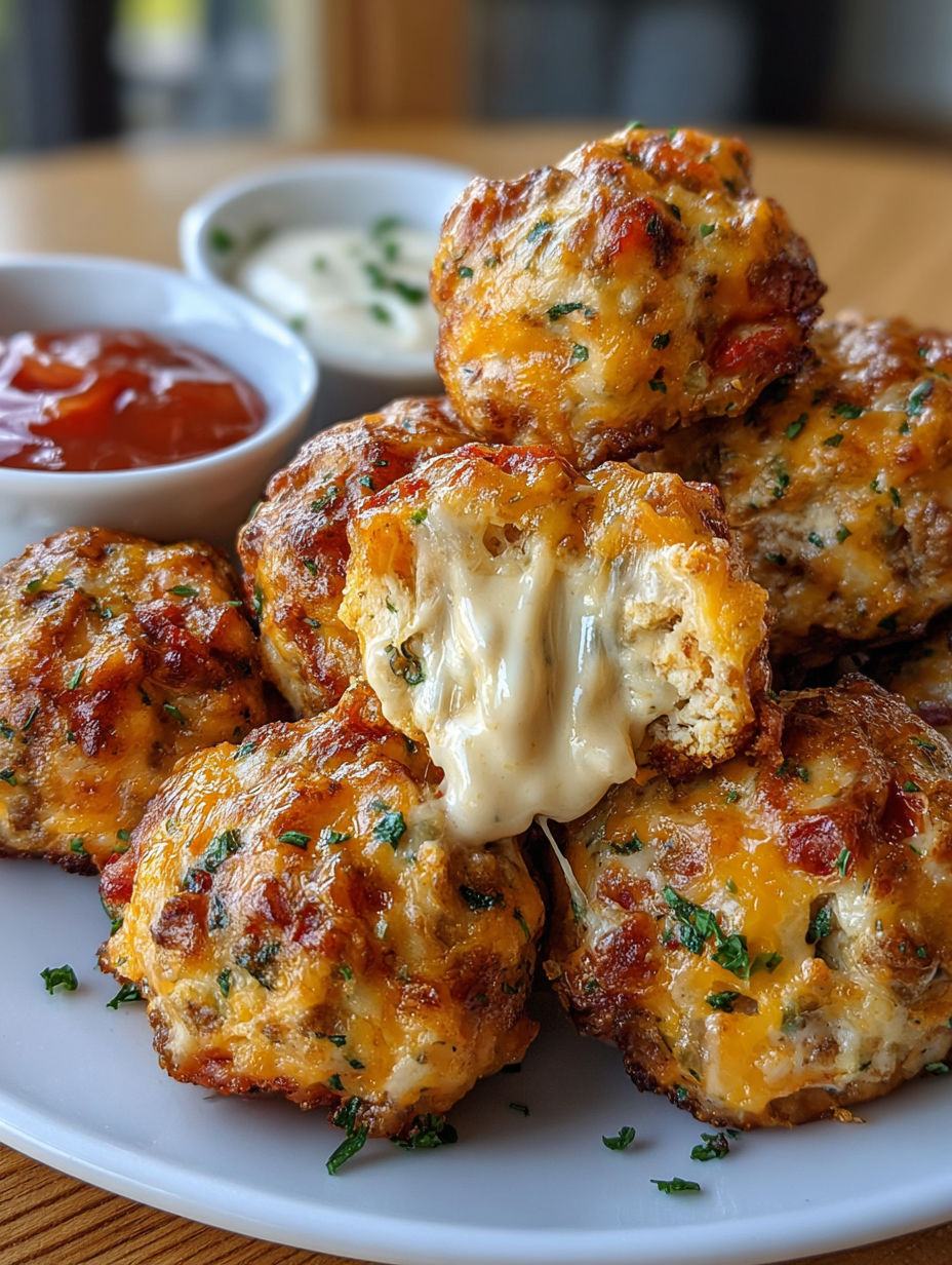 A plate of food with a sauce on the side.