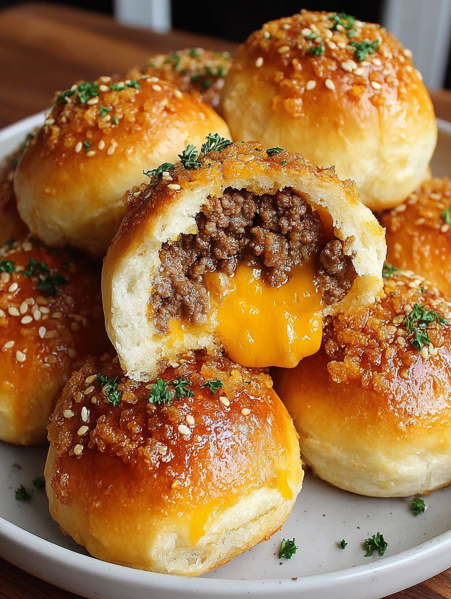 A plate of food with a cheese and meat filling.