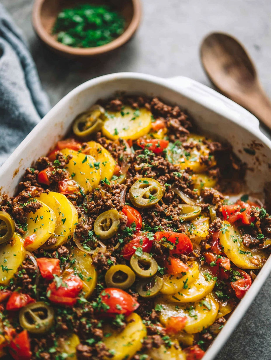 A white bowl filled with meat and vegetables.