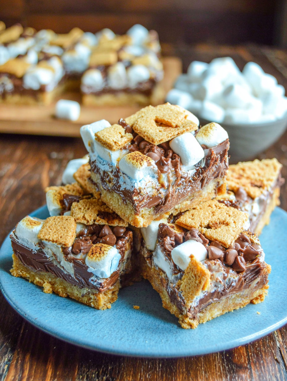 A dessert with marshmallows and chocolate.