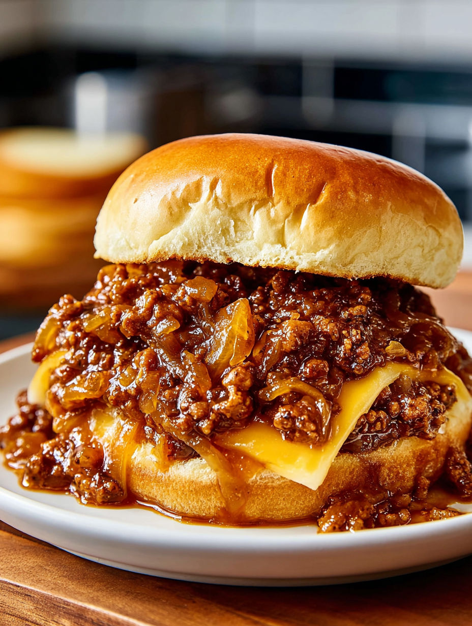 A close up of a chili cheese burger.