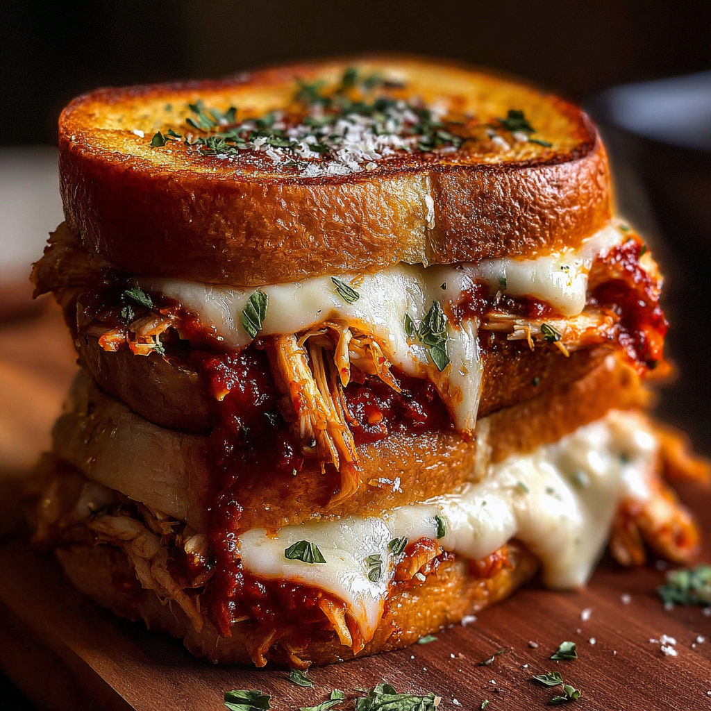 A stack of sandwiches with meat and cheese.