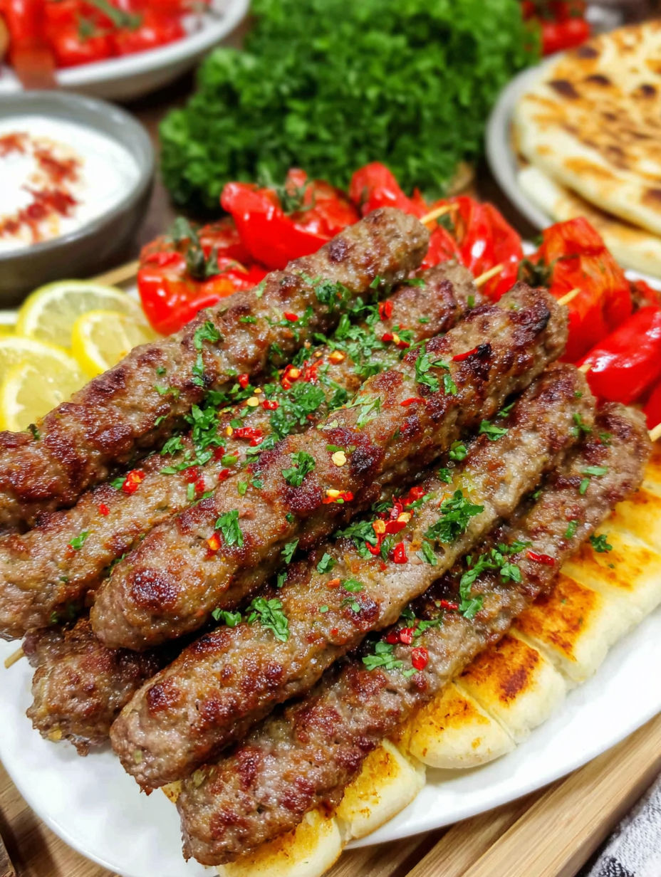 A plate of food with meat and vegetables.