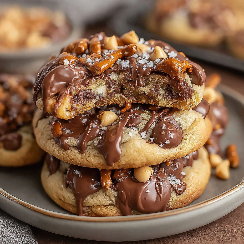 A plate of chocolate cookies with nuts on top.