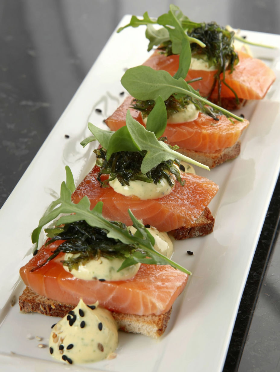 A plate of food with a gin and tonic drink.