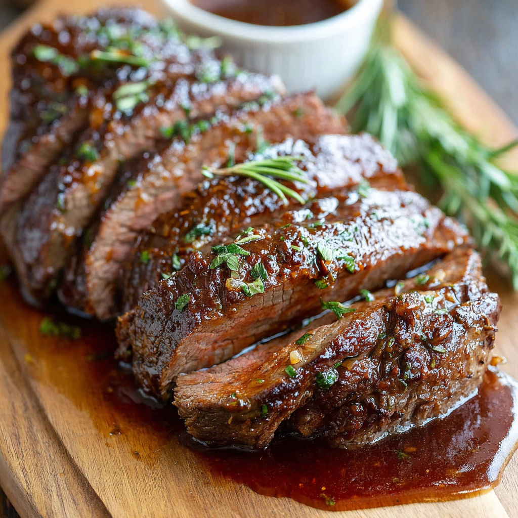 A delicious steak with a side of sauce.