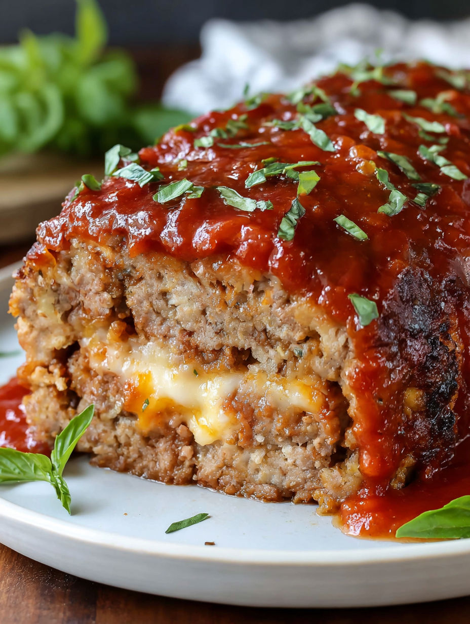 A plate of food with a sauce on it.