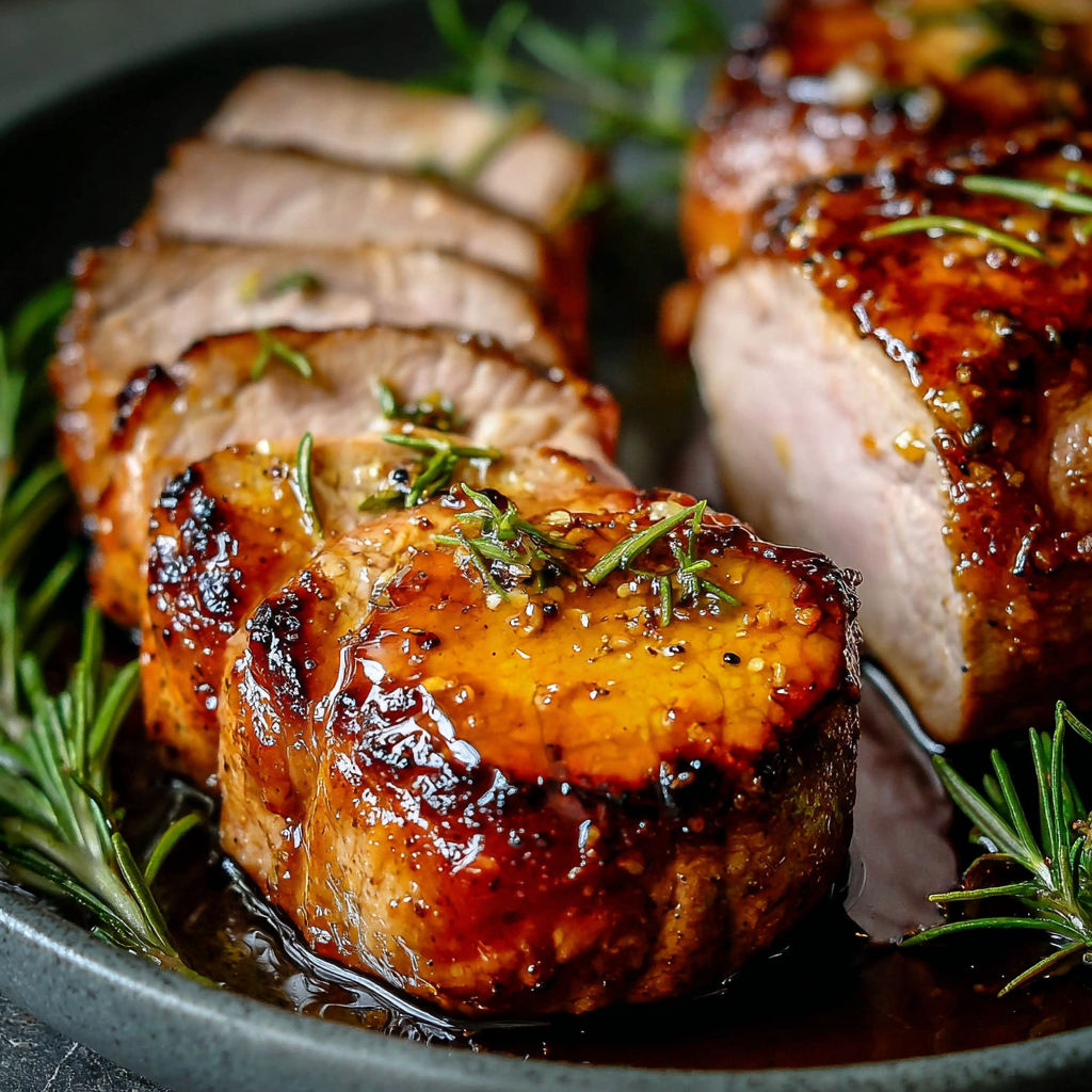 A plate of meat with a sauce on it.