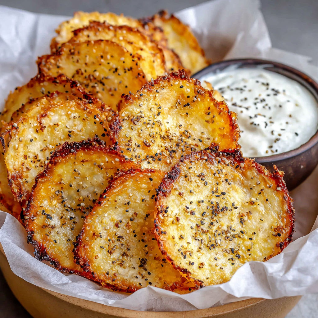A bowl of cottage cheese chips.