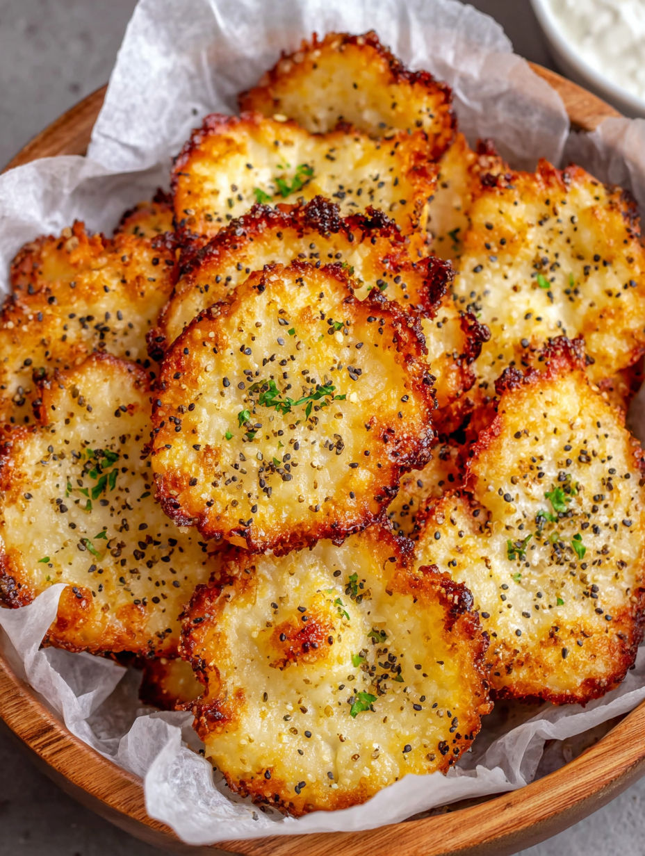 A bowl of food with a green herb on top.