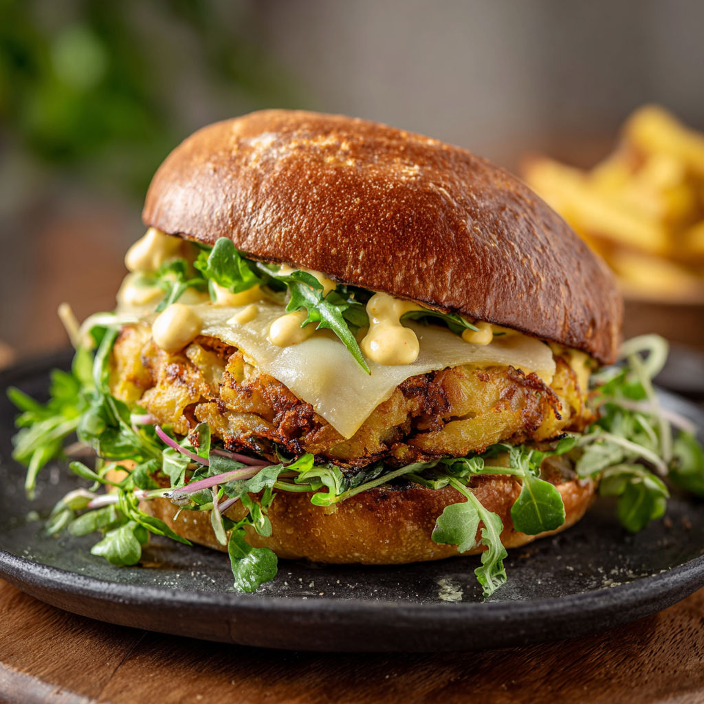 A sandwich with lettuce and curry mayo.