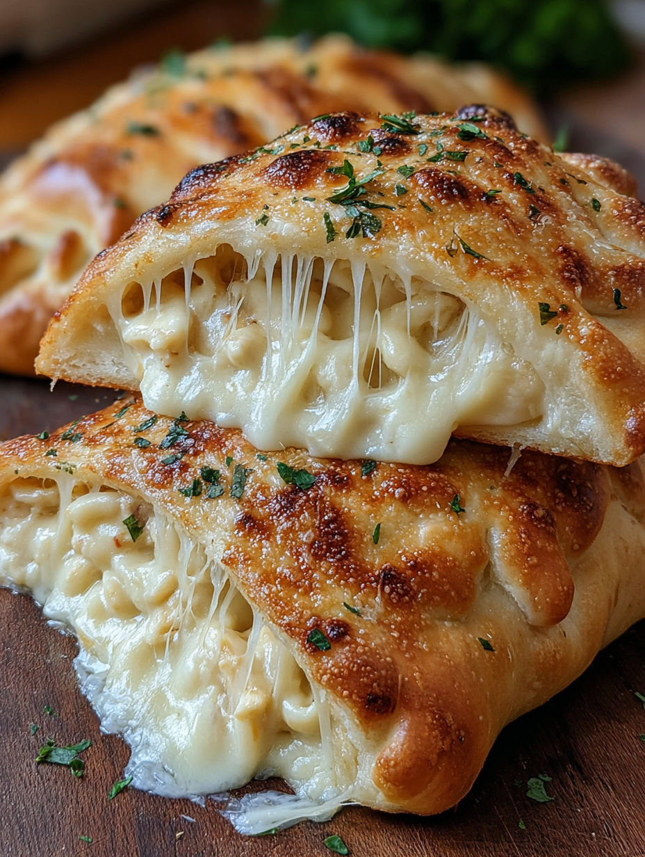 A close up of a cheese and macaroni pizza.