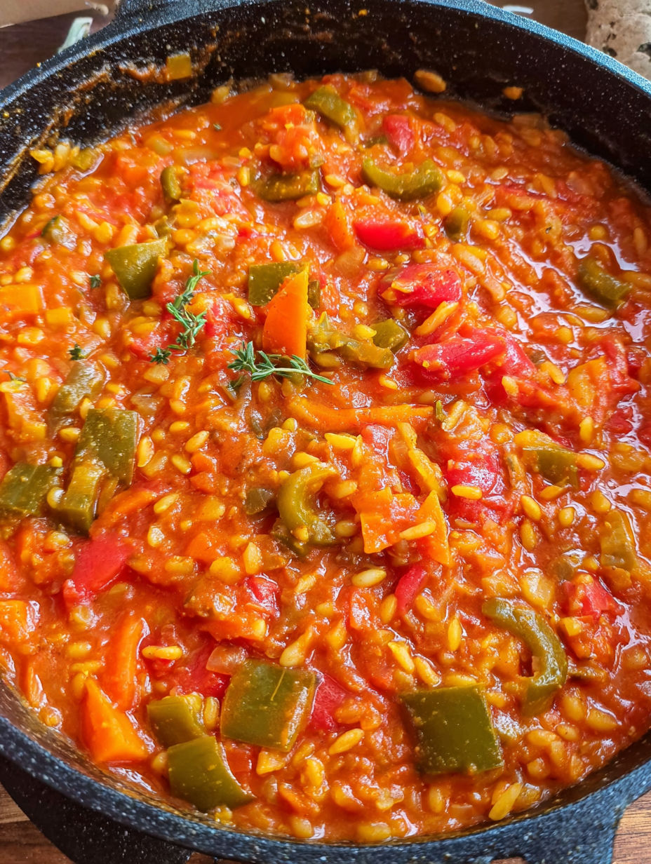 A bowl of food with a spoon in it.