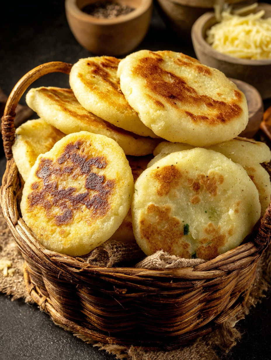 A basket of pita bread.