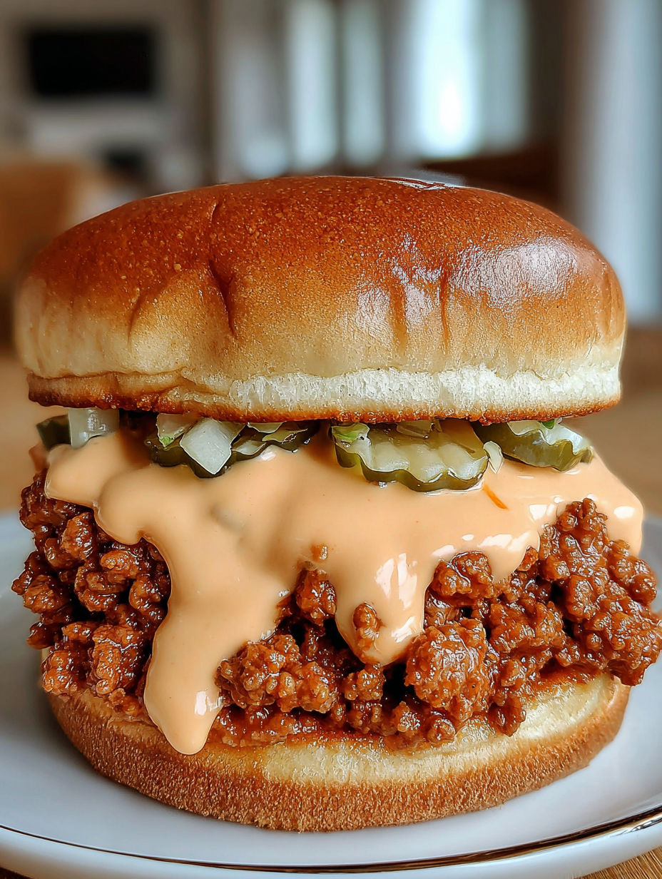 A close up of a sandwich with lettuce, pickles, and mayonnaise.