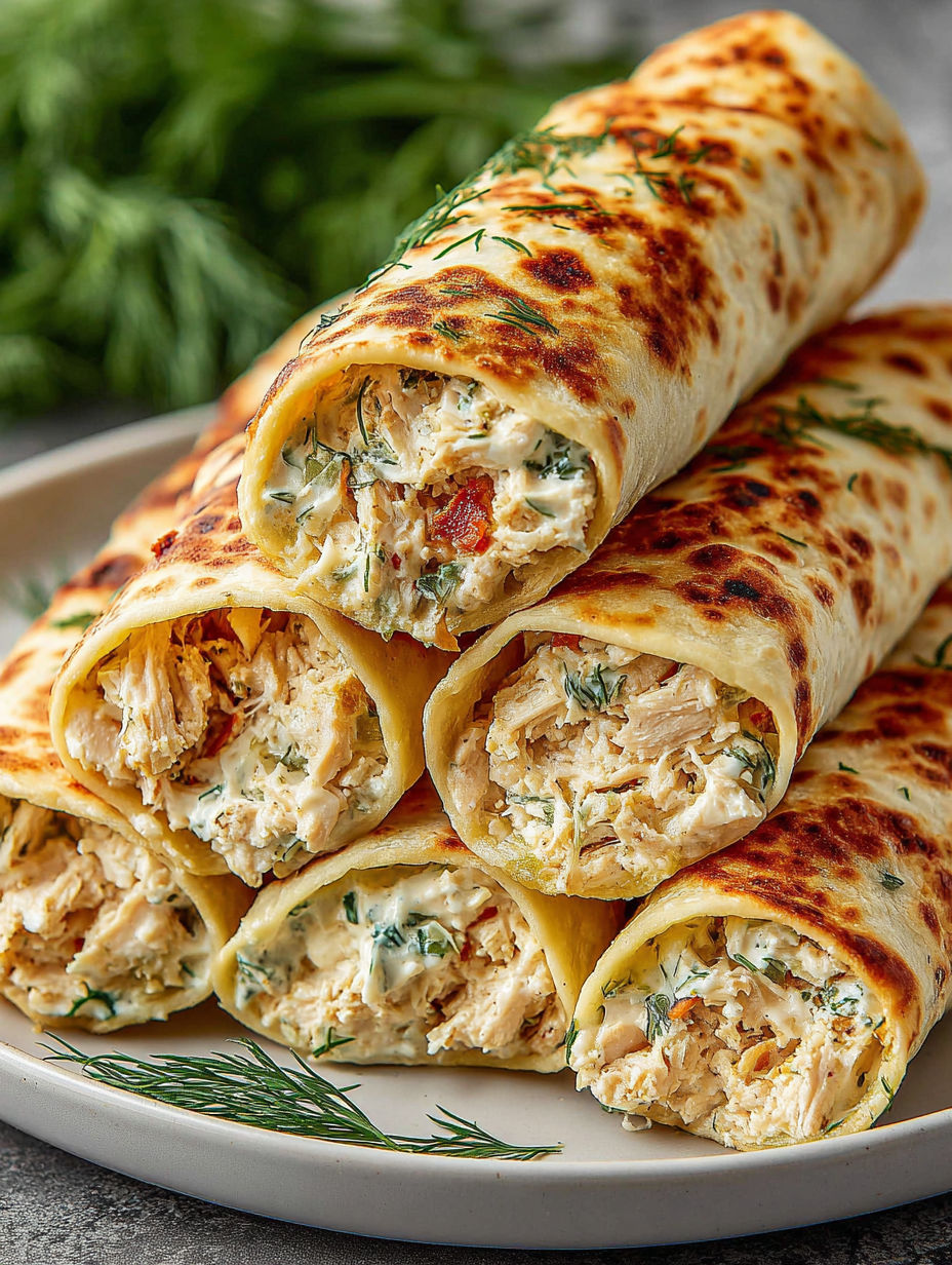 Dill pickle ranch chicken taquitos.
