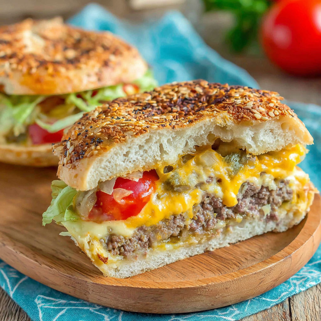 A sandwich with lettuce and tomato on a wooden table.