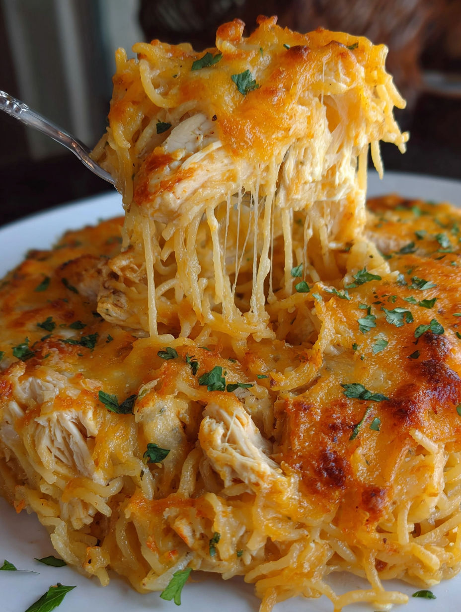 A plate of food with a fork on it.