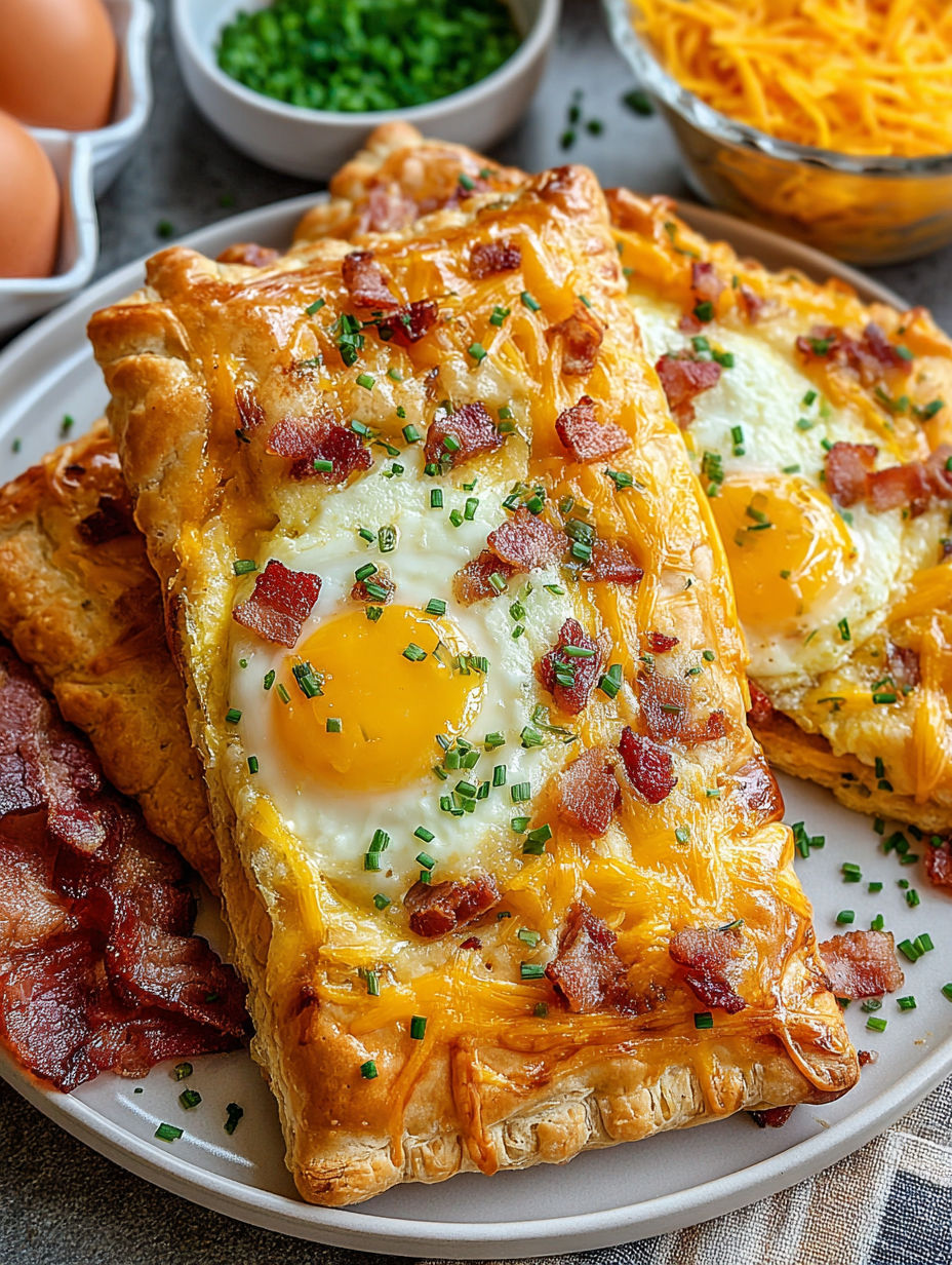 A plate of food with two pieces of bacon and two eggs.