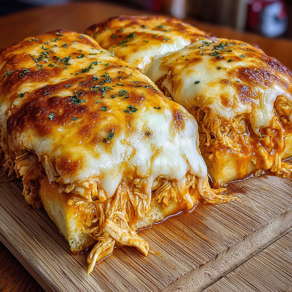 A delicious buffalo chicken cheese bake.