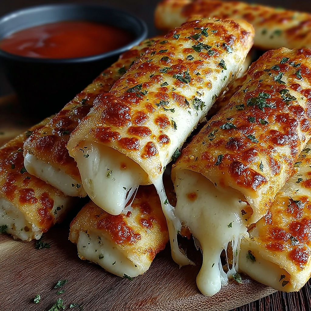 Homemade cheese sticks that rival Pizza Hut.