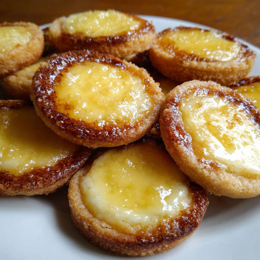 A plate of cookies with a zesty twist.