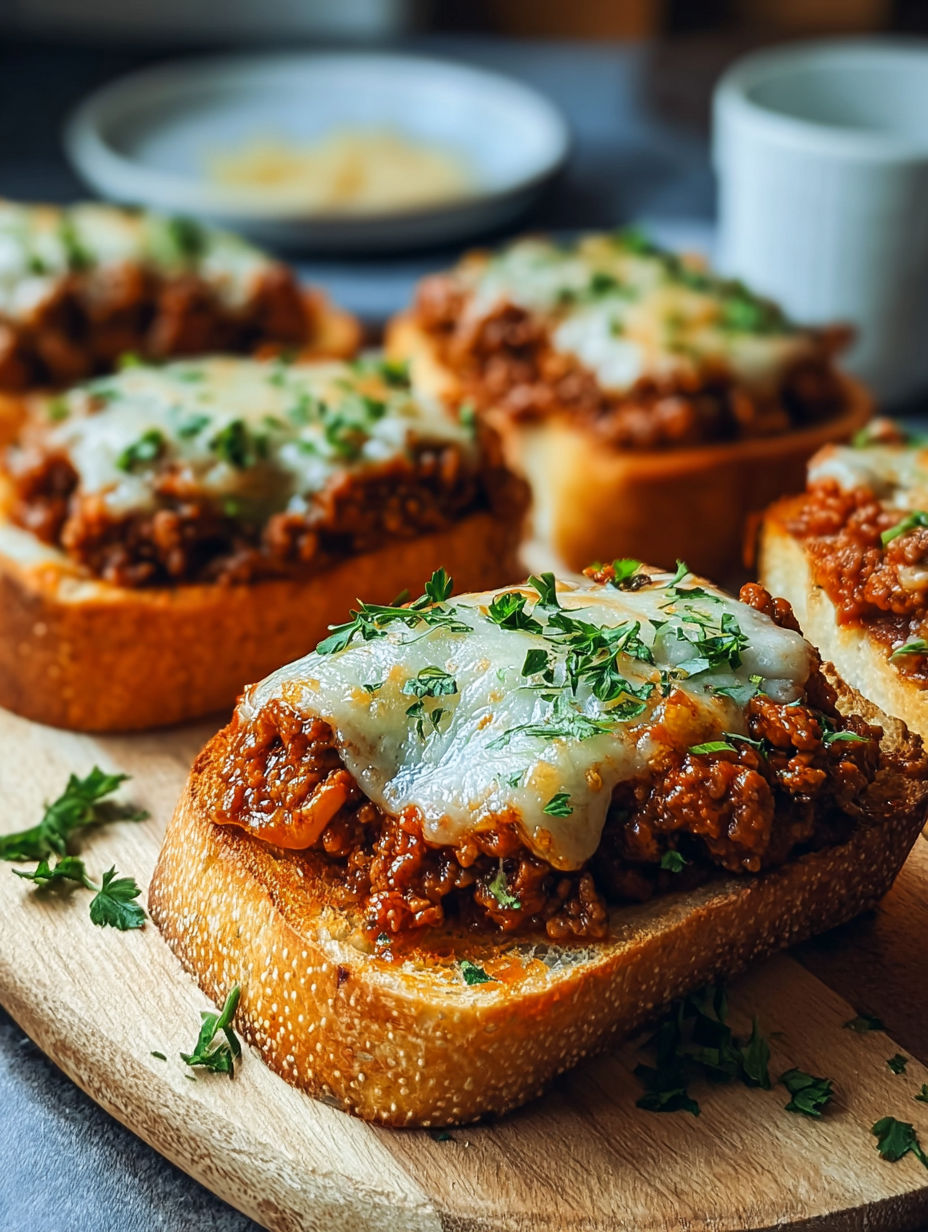 A plate of beef tacos with cheese and herbs.