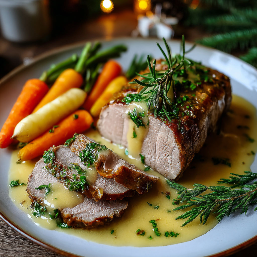 A plate of food with meat and vegetables.