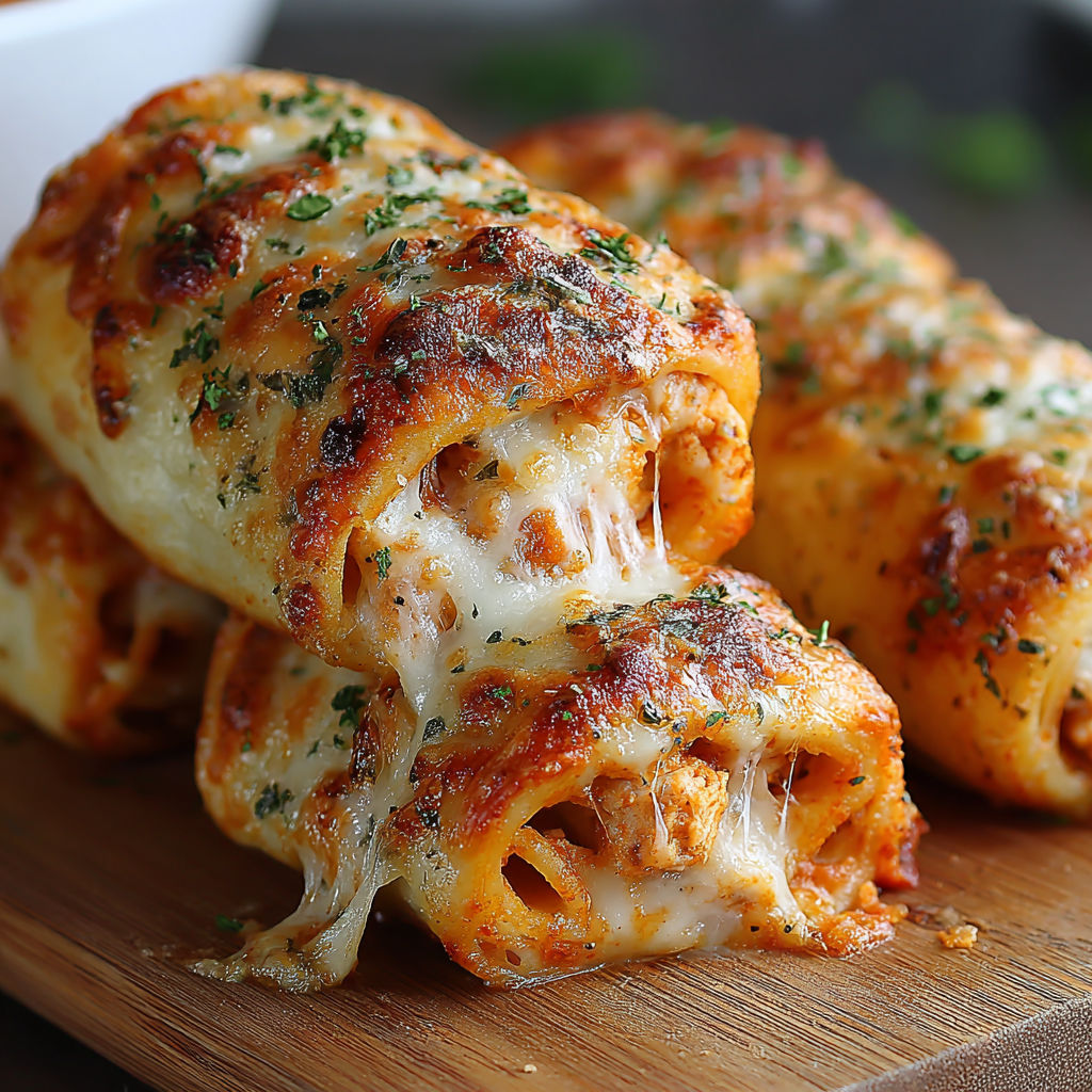 A close up of a pepperoni pizza roll.