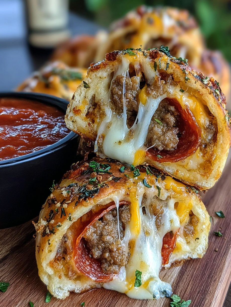 A close up of a delicious pizza with cheese and pepperoni.