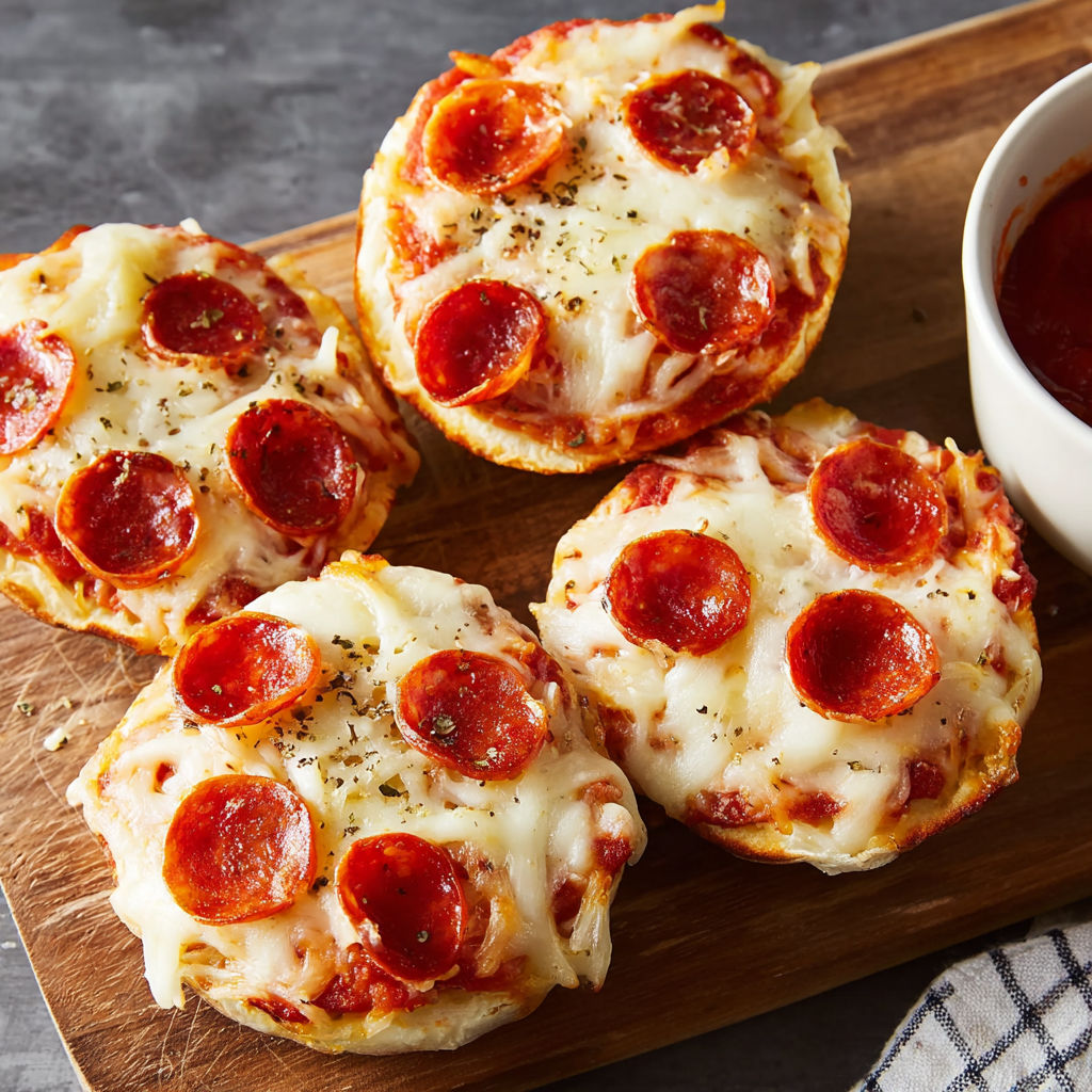 Two slices of pizza on a wooden cutting board.