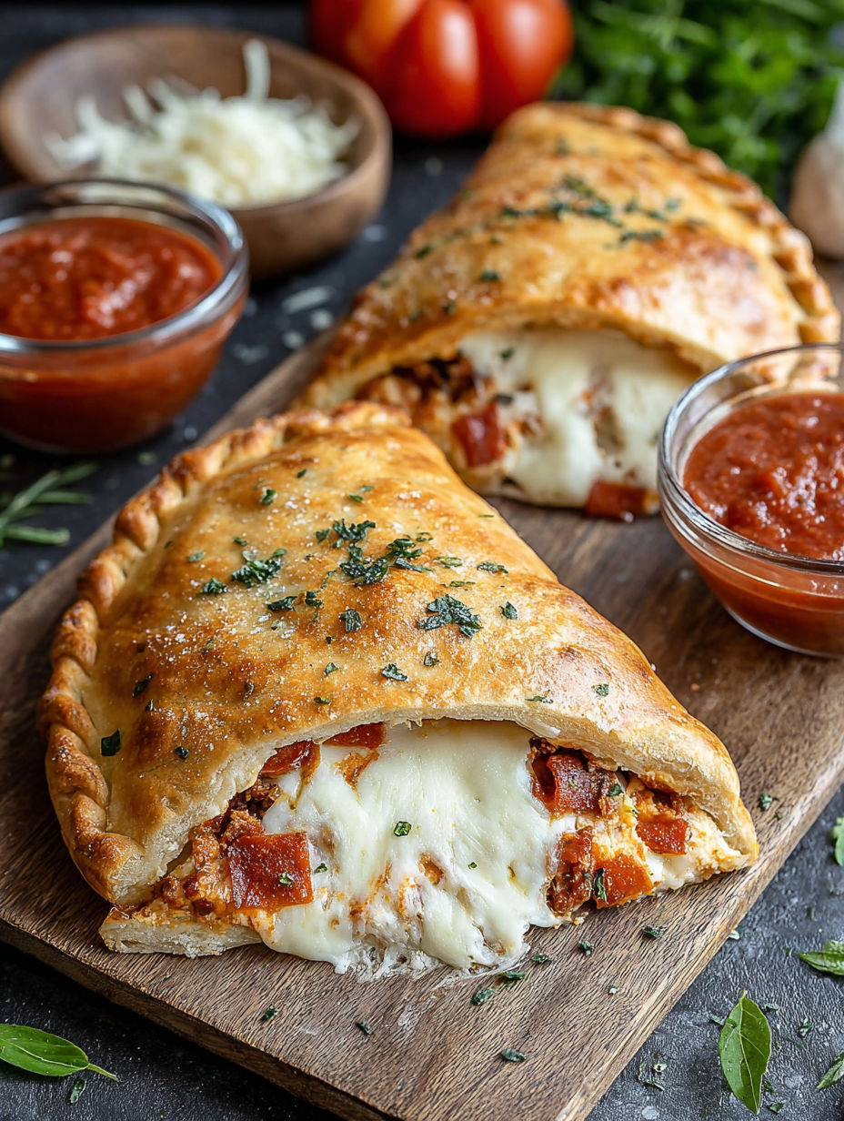 A delicious easy keto calzone for guilt-free comfort food.
