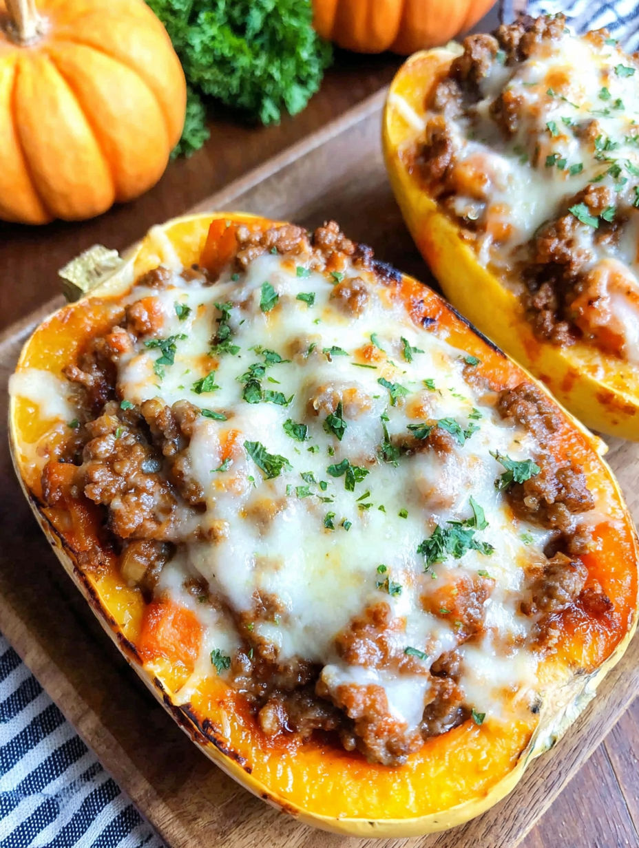 A close up of a delicious looking pumpkin dish.