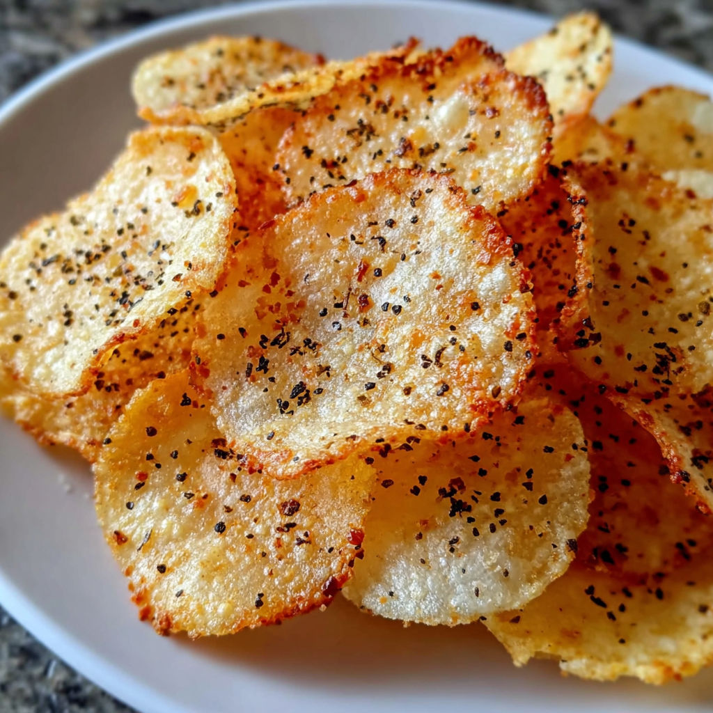 A plate of Hüttenkäse Chips.