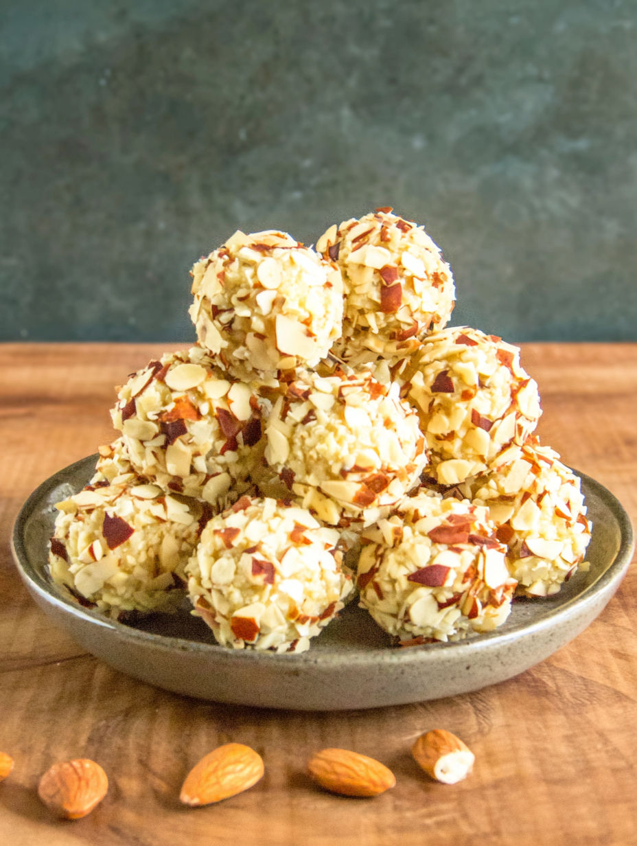 A plate of low carb Giotto balls.