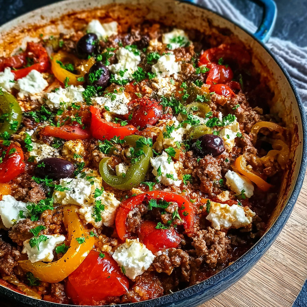 A dish of meat and vegetables in a pan.