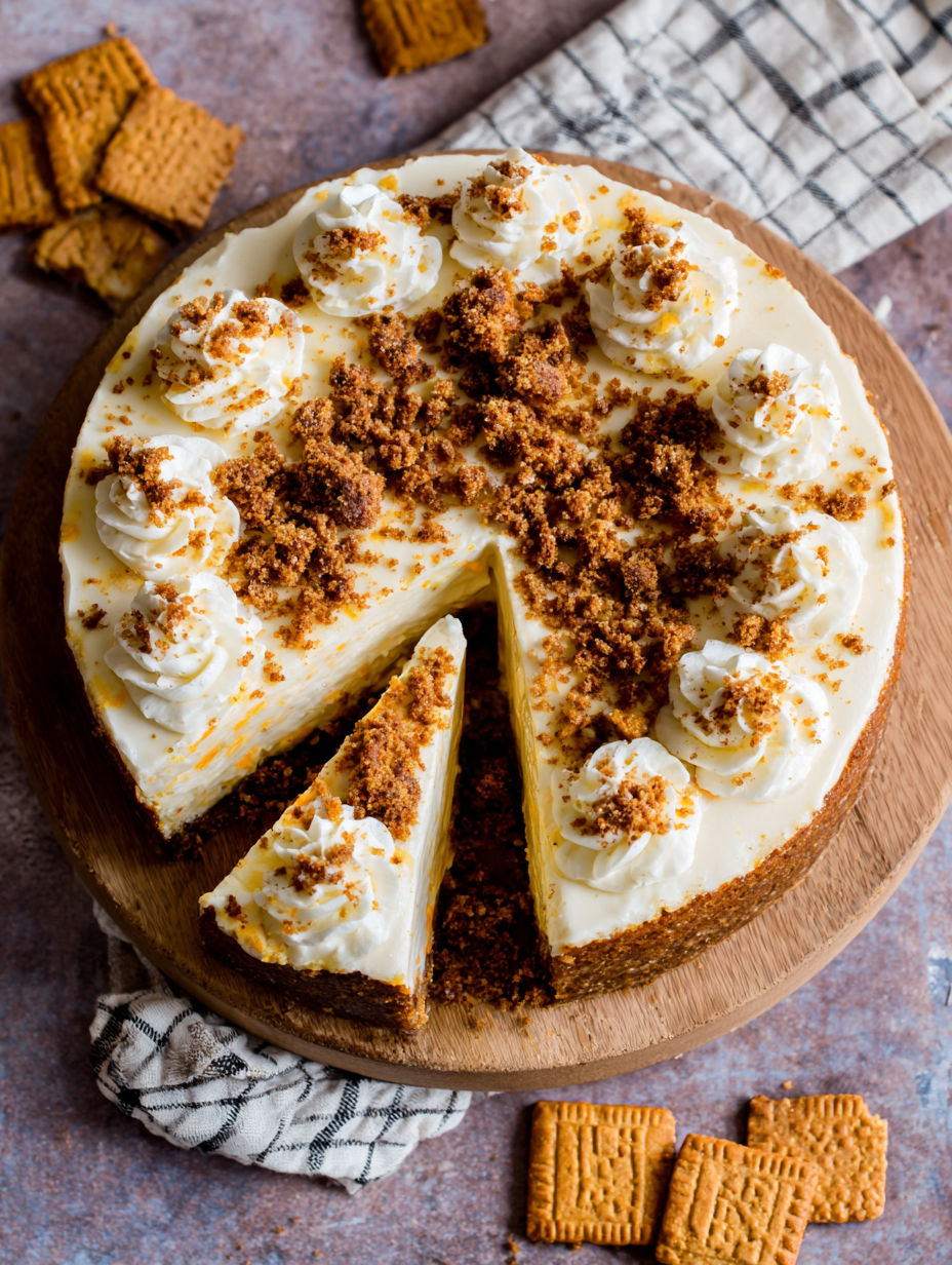 A slice of cake with carrot and walnut toppings.