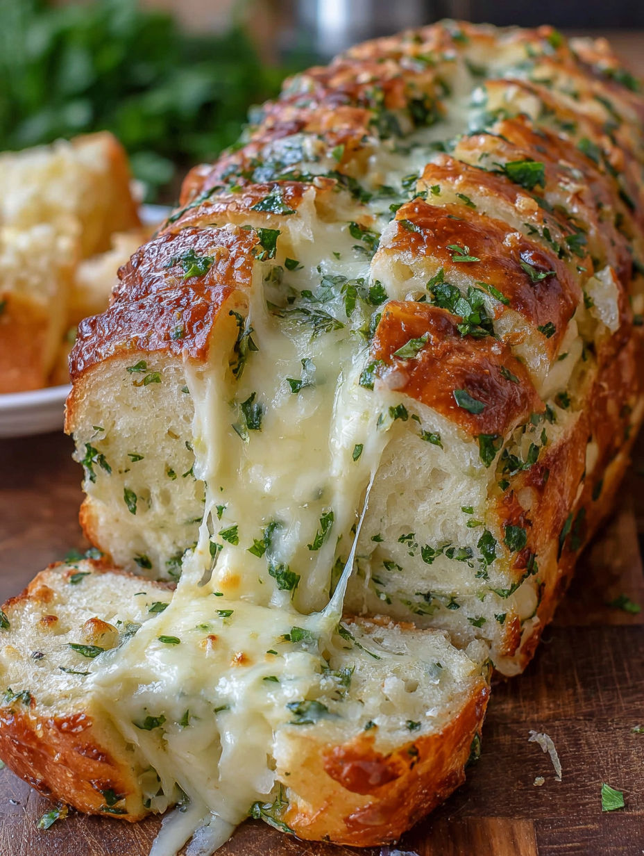 A slice of pizza with cheese and herbs.