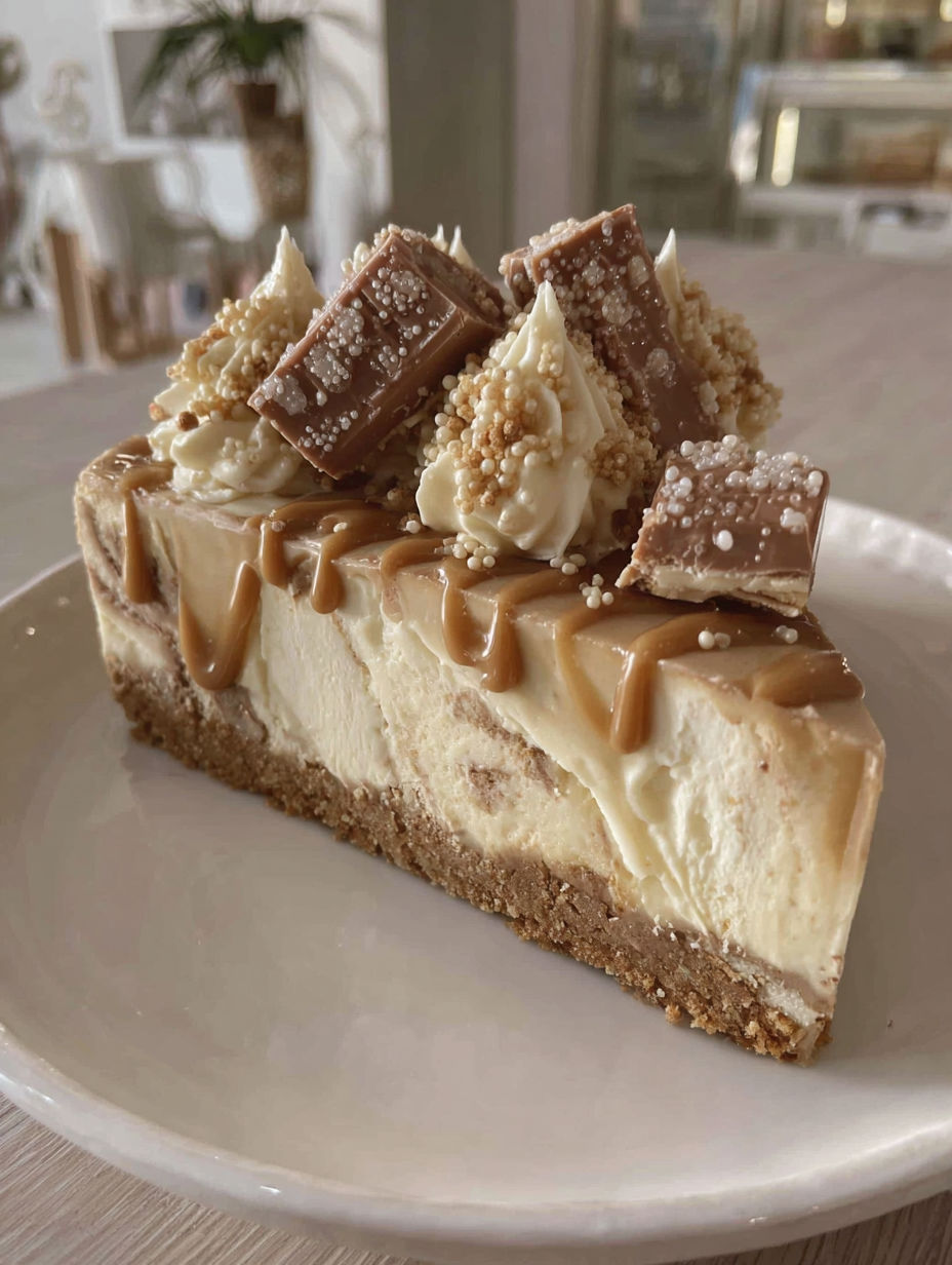 A slice of Happy Hippo No Bake cheesecake.