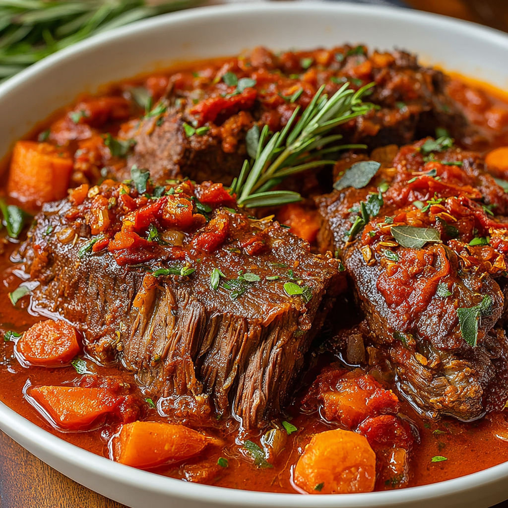 A bowl of Italian pot roast.