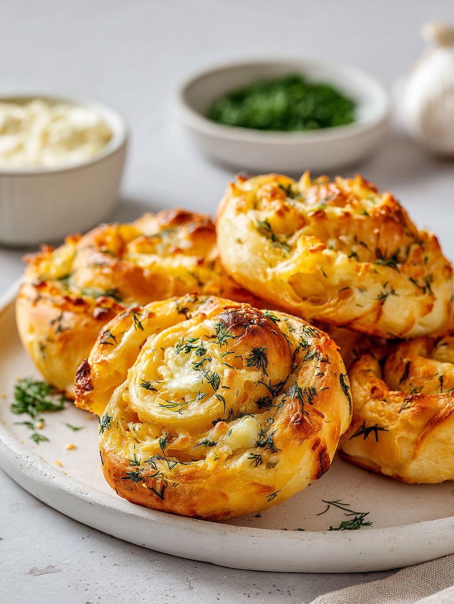 A plate of food with a bowl of sauce and a bowl of herbs.